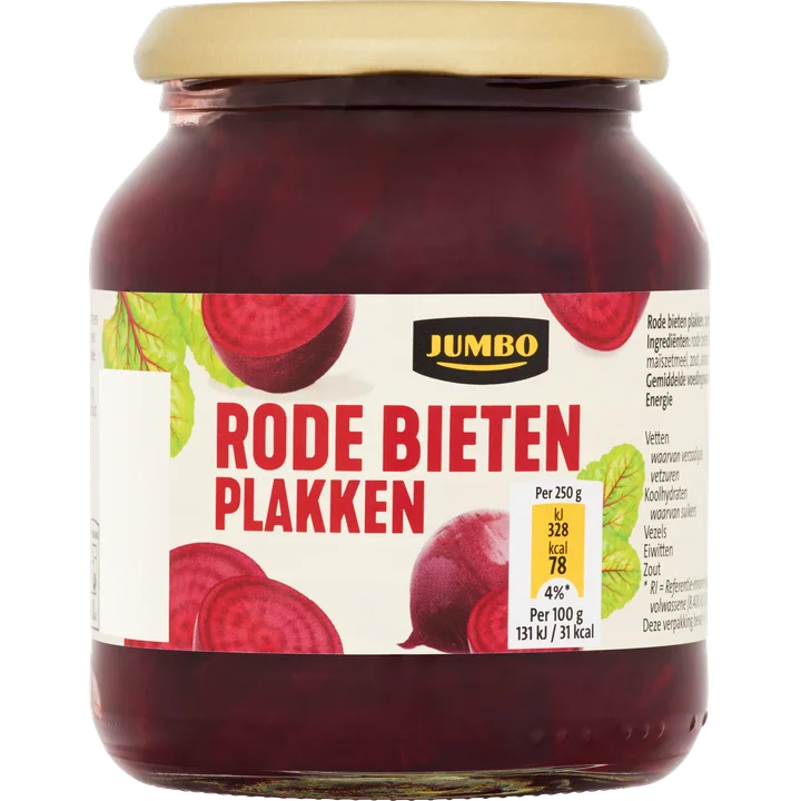 Jumbo Rode Bieten Plakken 340 g