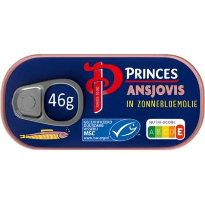 Princes Ansjovisfilets in zonnebloemolie