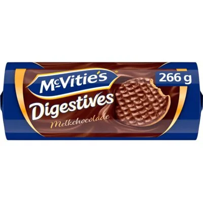 McVitie's Digestives Melkchocolade Tarwebiscuit met Melkchocolade 266 g