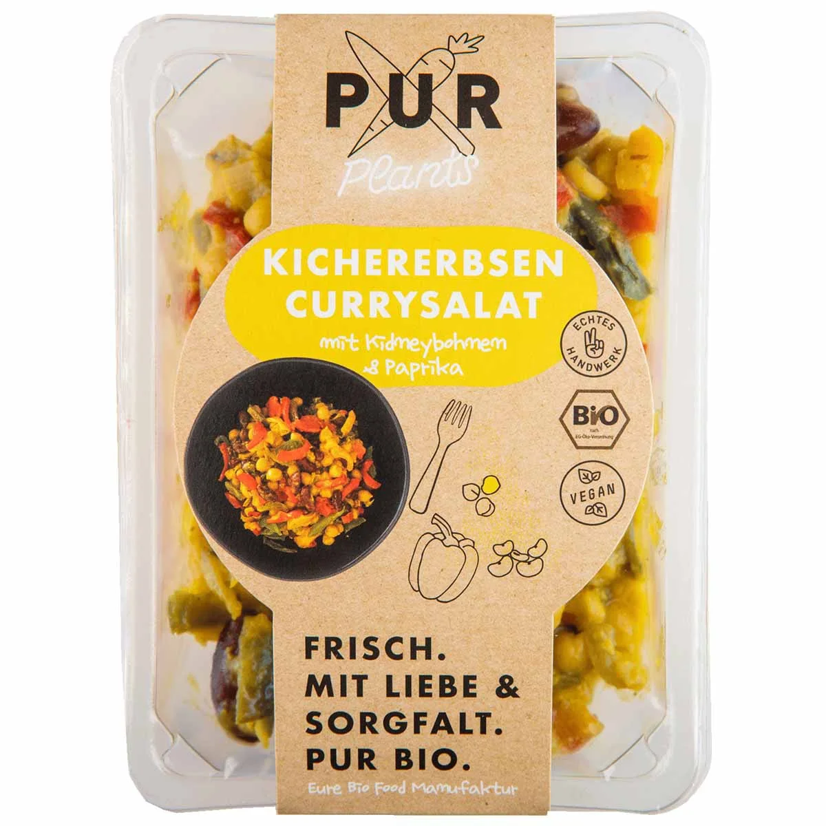 Salade kikkererwt curry