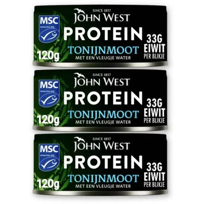John West Protein tonijnmoot water 3-pack