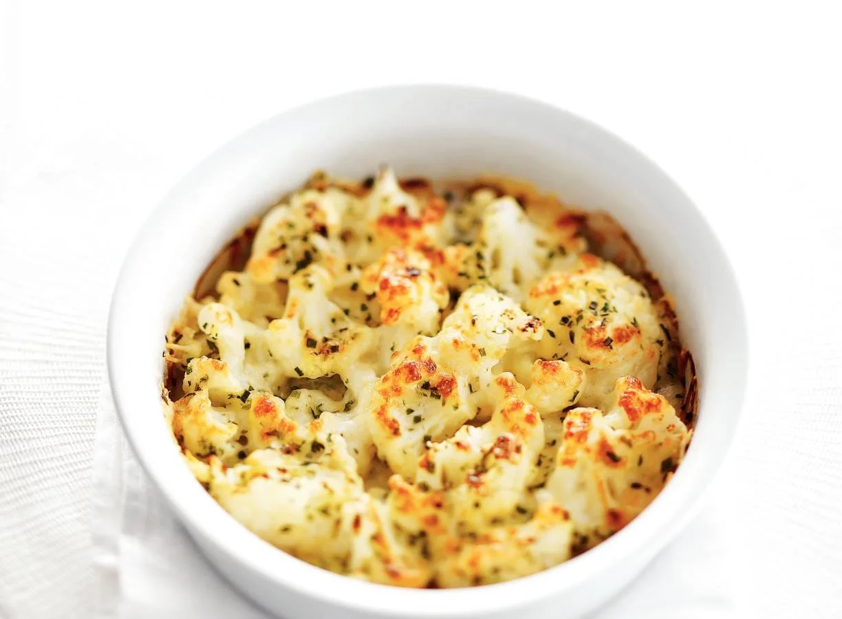 Bloemkool al forno met mozzarella