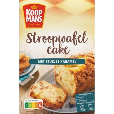 Koopmans Stroopwafelcake met Stukjes Karamel 400 g