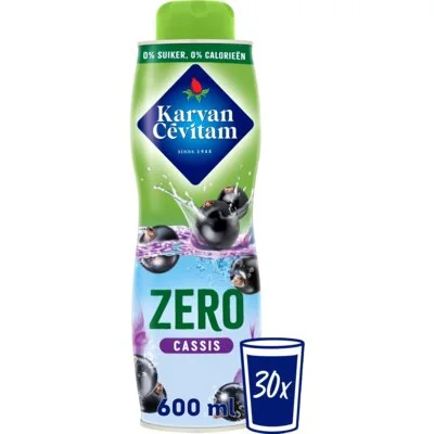 Karvan Cévitam Zero cassis siroop