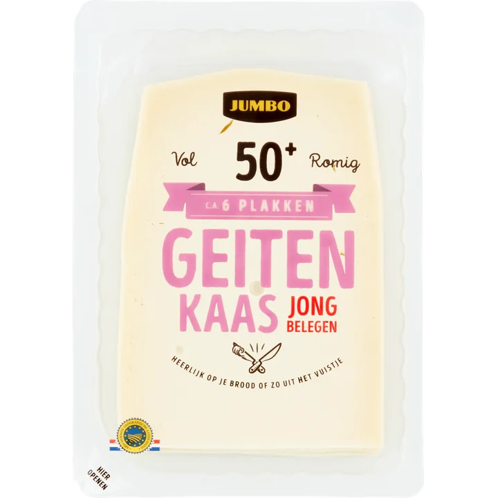 Jumbo Jong Belegen Geitenkaas 50+ 190 g
