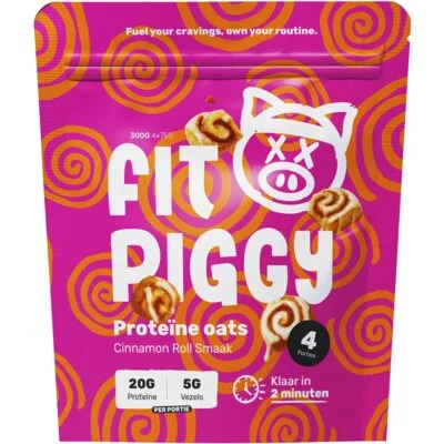 Fit Piggy Proteïne oats cinnamon bun