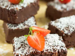 Black bean brownies met kokos