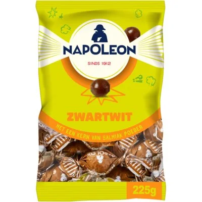 Napoleon Zwartwit Echte Salmiak Kogels 225 g