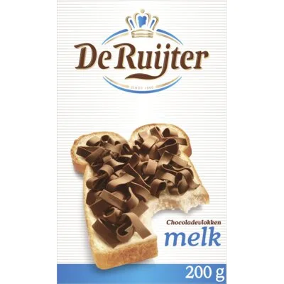 De Ruijter Chocoladevlokken Melk 200g
