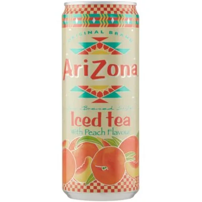Arizona Iced tea with peach flavour
