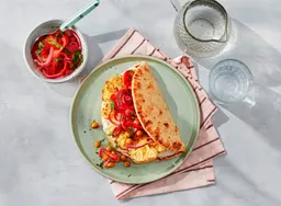 Bloemkool 'shoarma' met paprikasalade