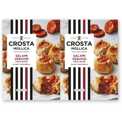 Crosta & Mollica Pizza bites salami vesuvio 2-pack