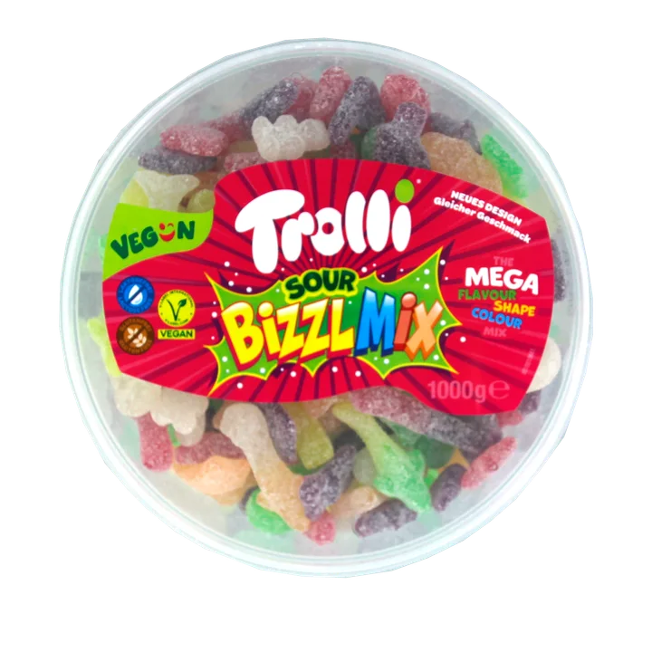 Trolli Sour Bizzl Mix Fruitgom 1000 g