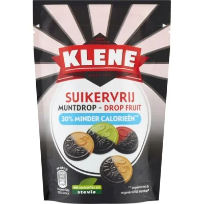 Klene Suikervrij muntdrop drop fruit