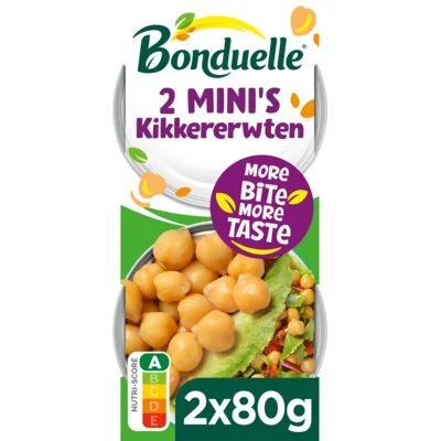 Bonduelle Kikkererwten Mini Packs 2 x 80 g