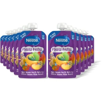 Nestlé Fiesta fruits knijpfruit appel 12m+ 12pk
