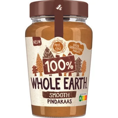 Whole earth Smooth 100% pindakaas