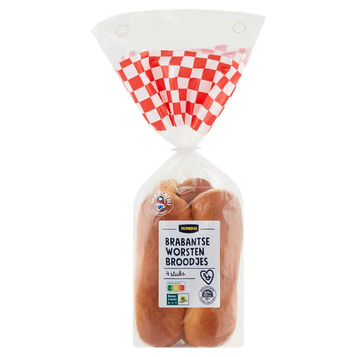 Jumbo Brabantse Worstenbroodjes 4 Stuks