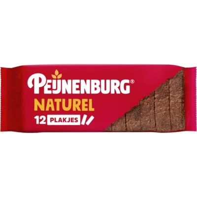 Peijnenburg ontbijtkoek naturel gesneden 12 plakjes