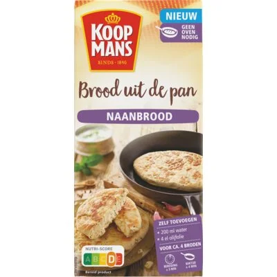 Koopmans Brood uit de pan naanbrood