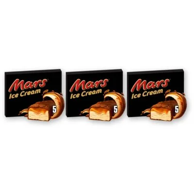Mars Karamel chocolade ice bar 3-pack