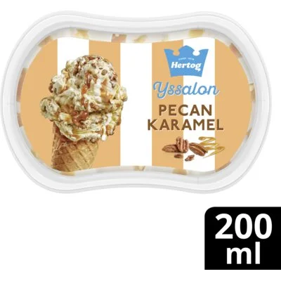 Hertog IJssalon Mini IJs Pecan-Karamel Vanille 200 ml