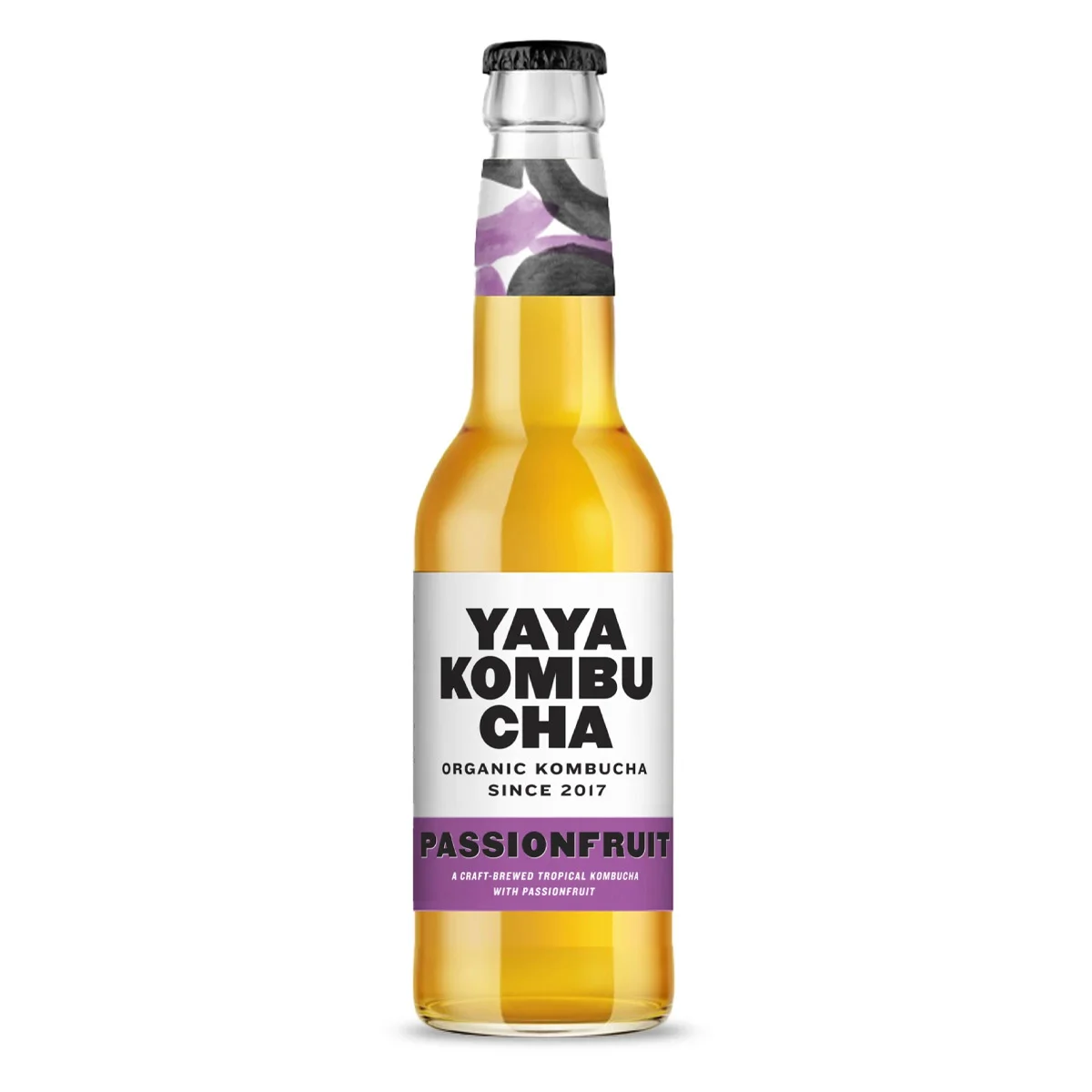 Kombucha passionfruit fles