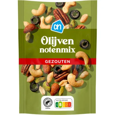 AH Gezouten olijven notenmix