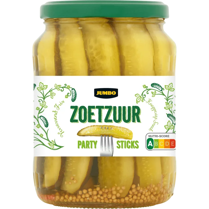 Jumbo Party Sticks Zoetzuur 360 g