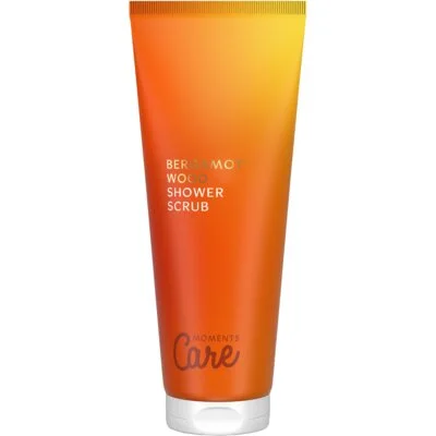 Care Moments Shower scrub bergamot wood