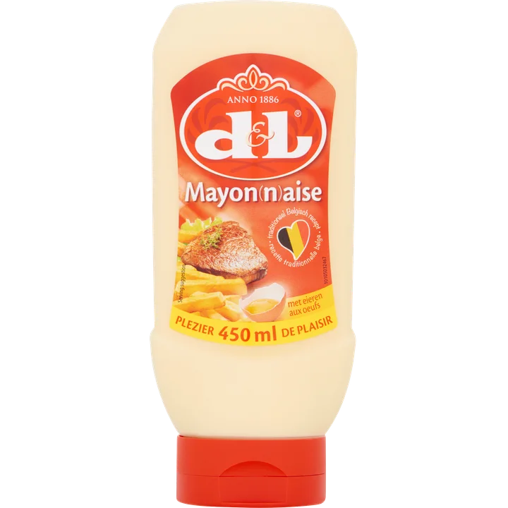 D&L Mayonaise met Eieren Knijpfles 450 ml
