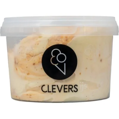 Clevers Vanille karamelzeezout ijs