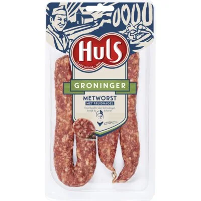 Huls Groninger Metworst met Kruidnagel 2 x 110 g