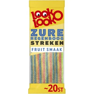 Look-O-Look Zure Regenboog Streken Vegan 20 stuks