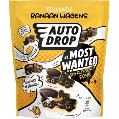 Autodrop Most wanted tollende banaan wagens