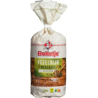 Bolletje Vezelrijk Beschuit Meerzaden 10 Stuks