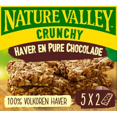 Nature Valley Crunchy Haver en Pure Chocolade 10 Bars 5 x 42 g