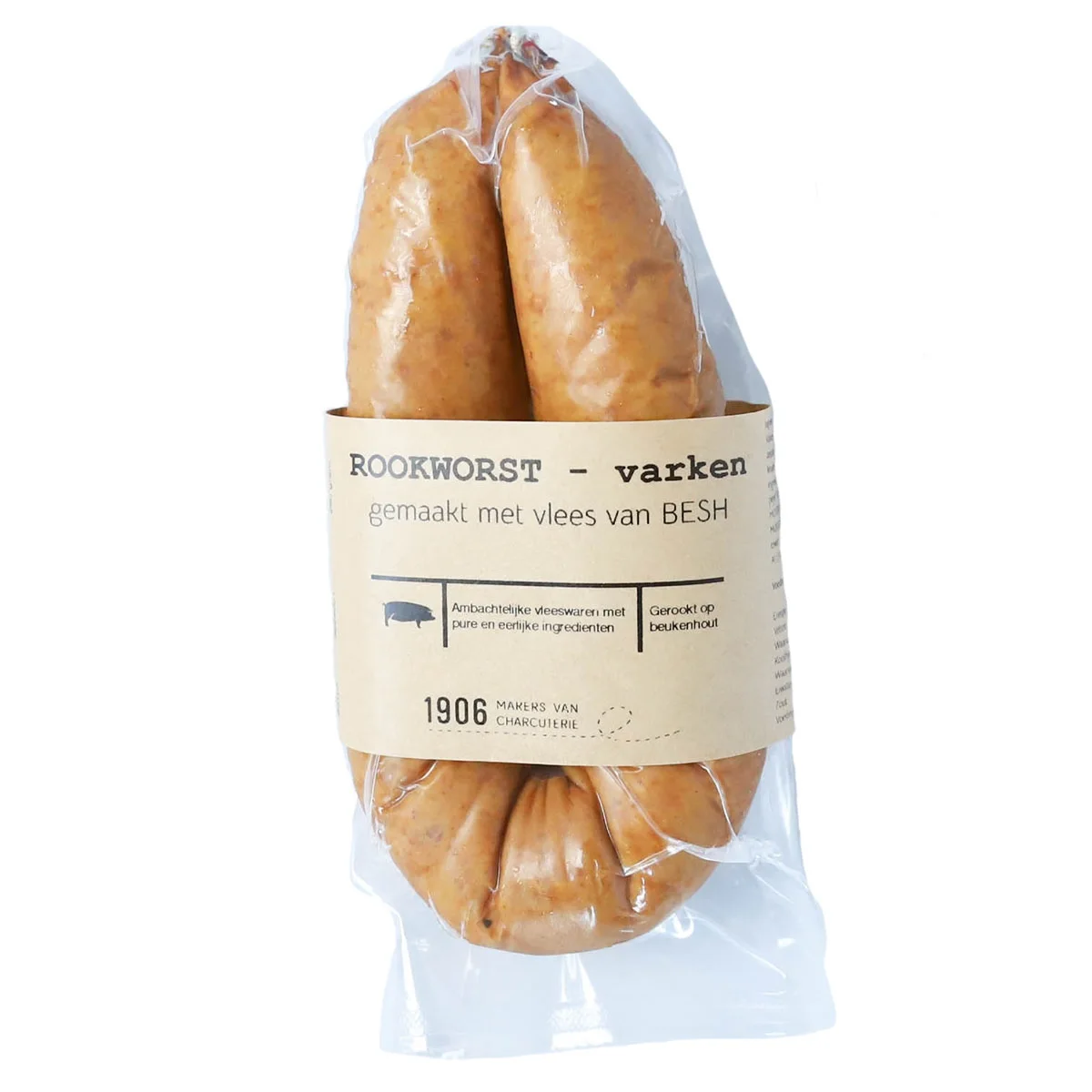 Varkens rookworst natv