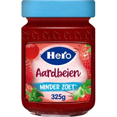 Hero Jam minder zoet aardbeien
