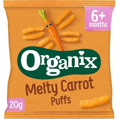 Organix Maïs knabbels met wortel 6m+
