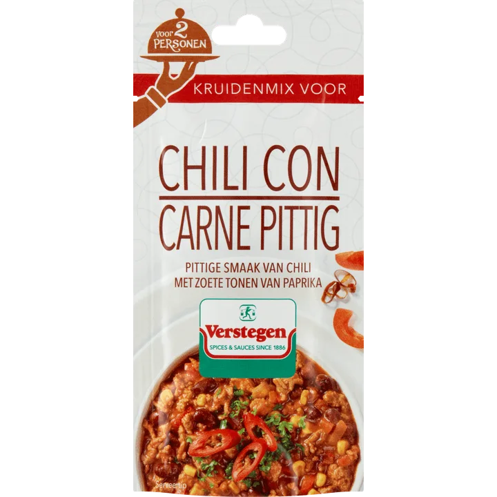 Verstegen Kruidenmix voor Chili con Carne Pittig 13 g
