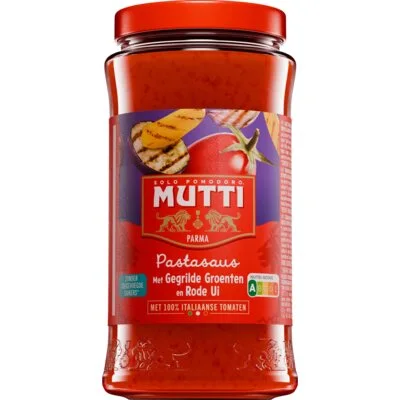 Mutti Pastasaus met gegrilde groenten
