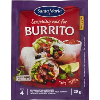 Santa Maria Burrito Kruidenmix Medium 28 g