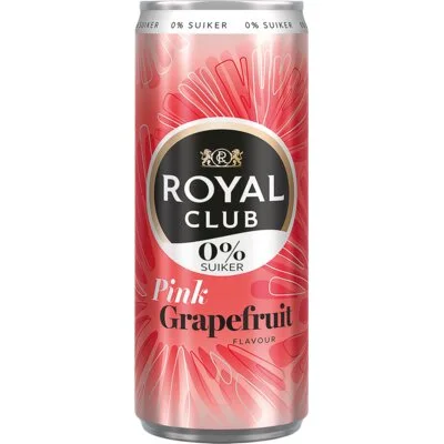Royal Club Pink grapefruit 0% suiker 4-pack
