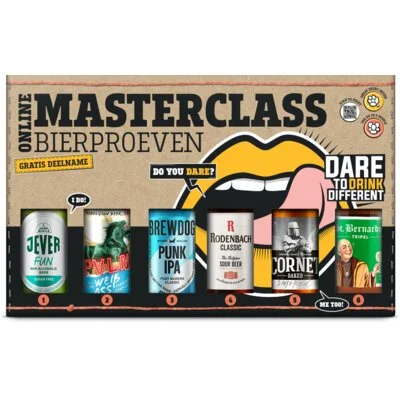 Dare To Drink Different online masterclass bierpakket