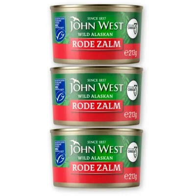 John West Rode zalm 3-pack