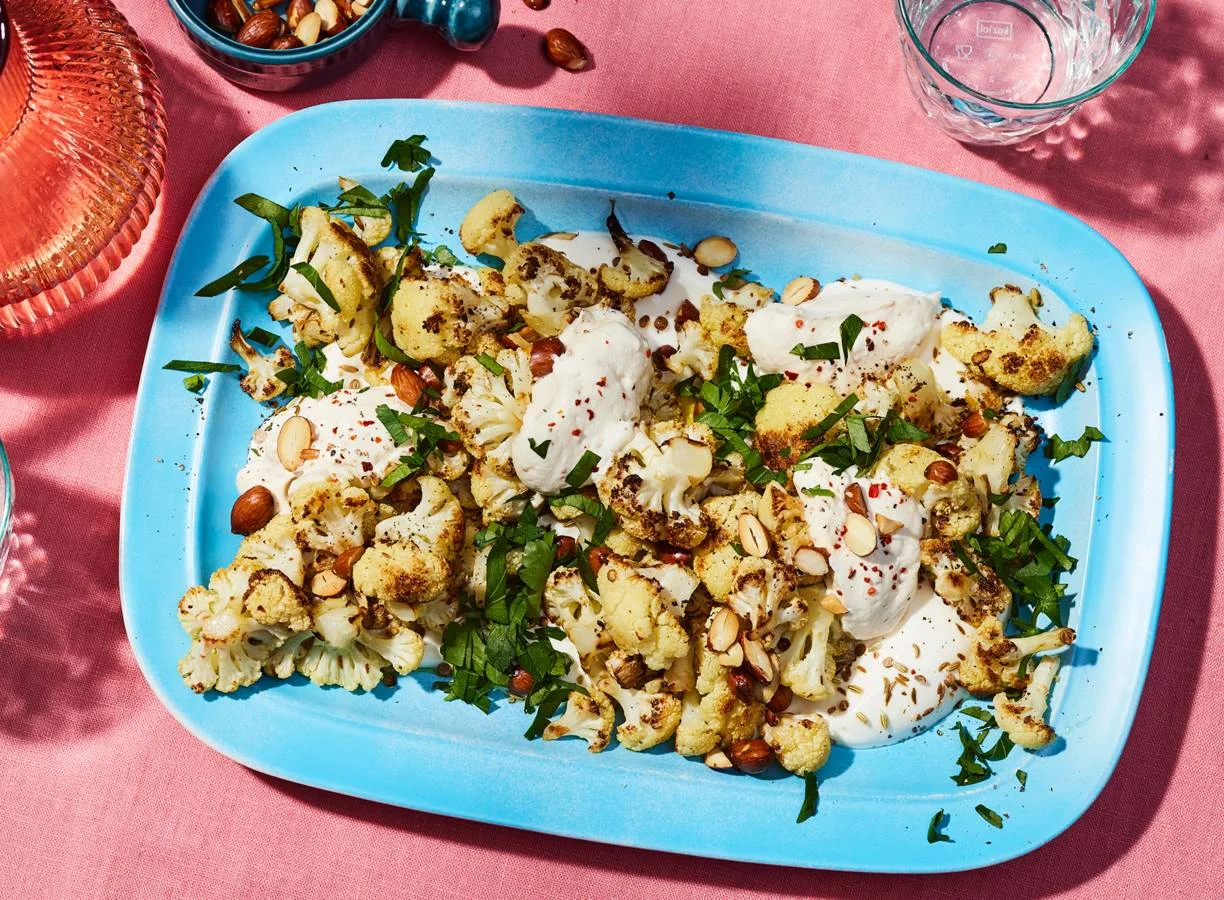 Bloemkoolsalade met amandel en ricotta