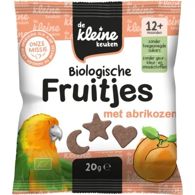 De Kleine Keuken Biologische fruitjes met abrikozen 12m+