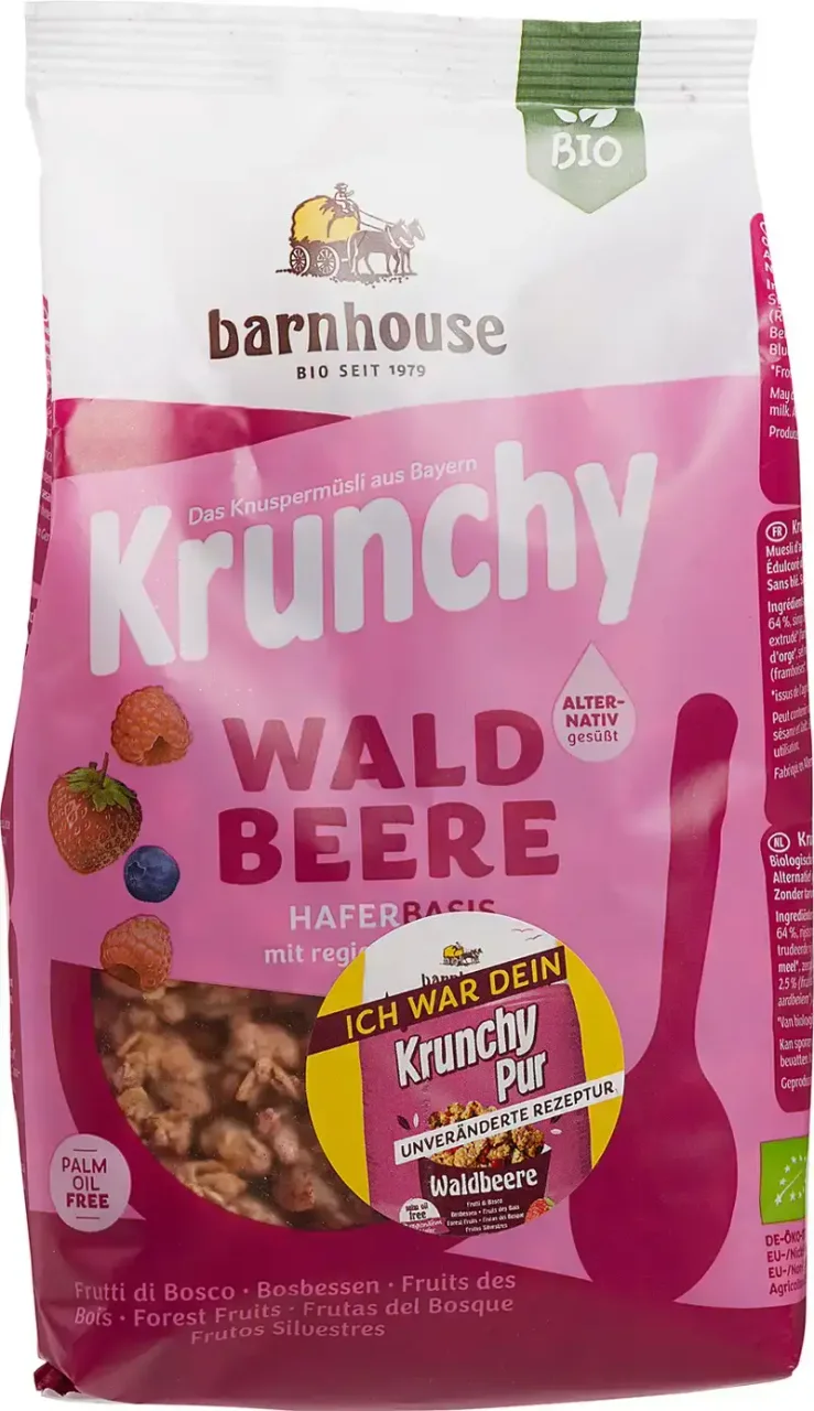 Krunchy muesli bosvruchten