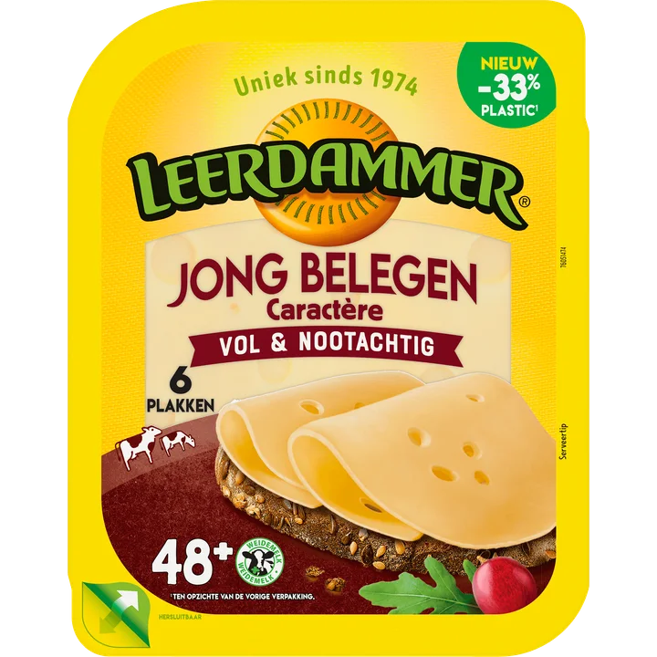 Leerdammer Jong Belegen Caractère plakken 150 g
